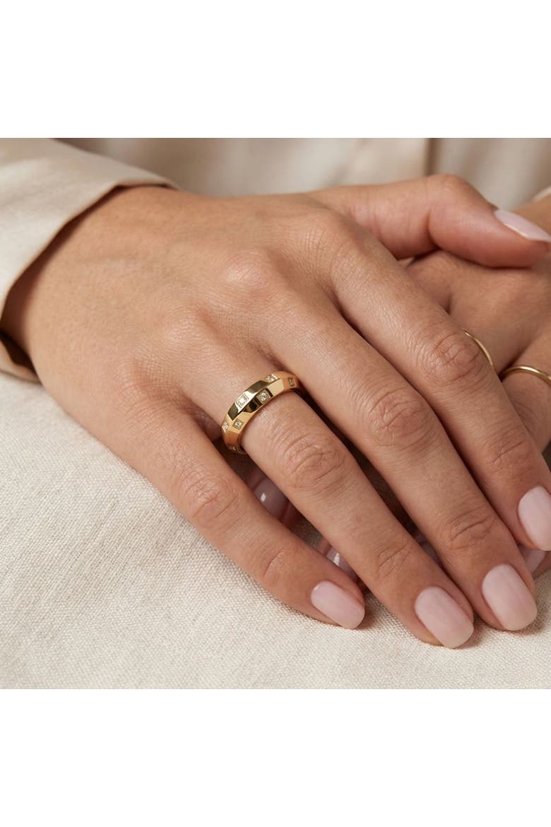 Luminous Elegance Band Ring, Alternate, color, Gold