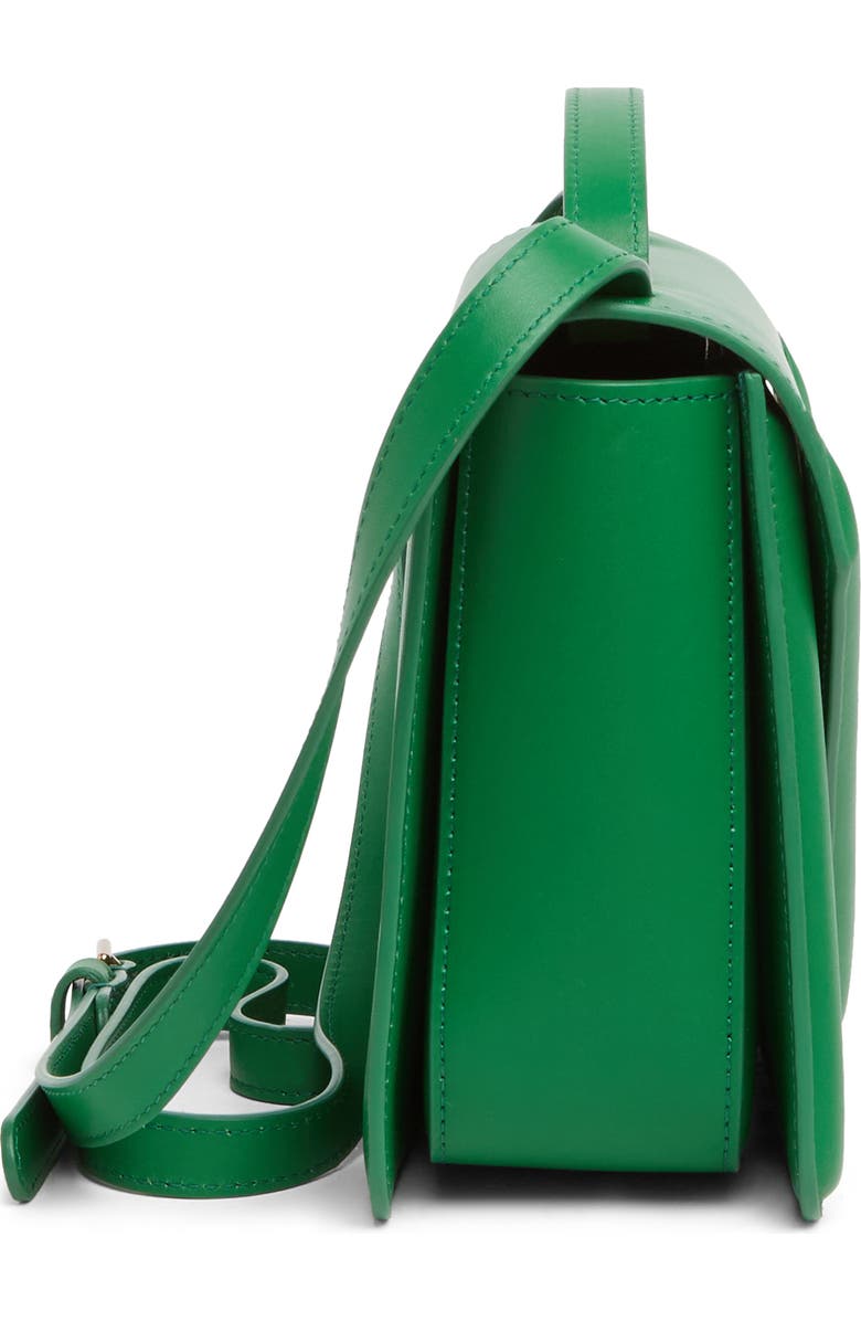 Mansur Gavriel M Frame Leather Shoulder Bag, Alternate, color, Grass