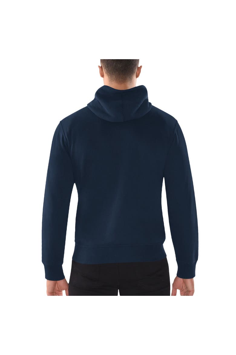 Men's Starter Navy Houston Texans Domestic Post Season Full-Zip Hoodie, Alternate, color, Navy
