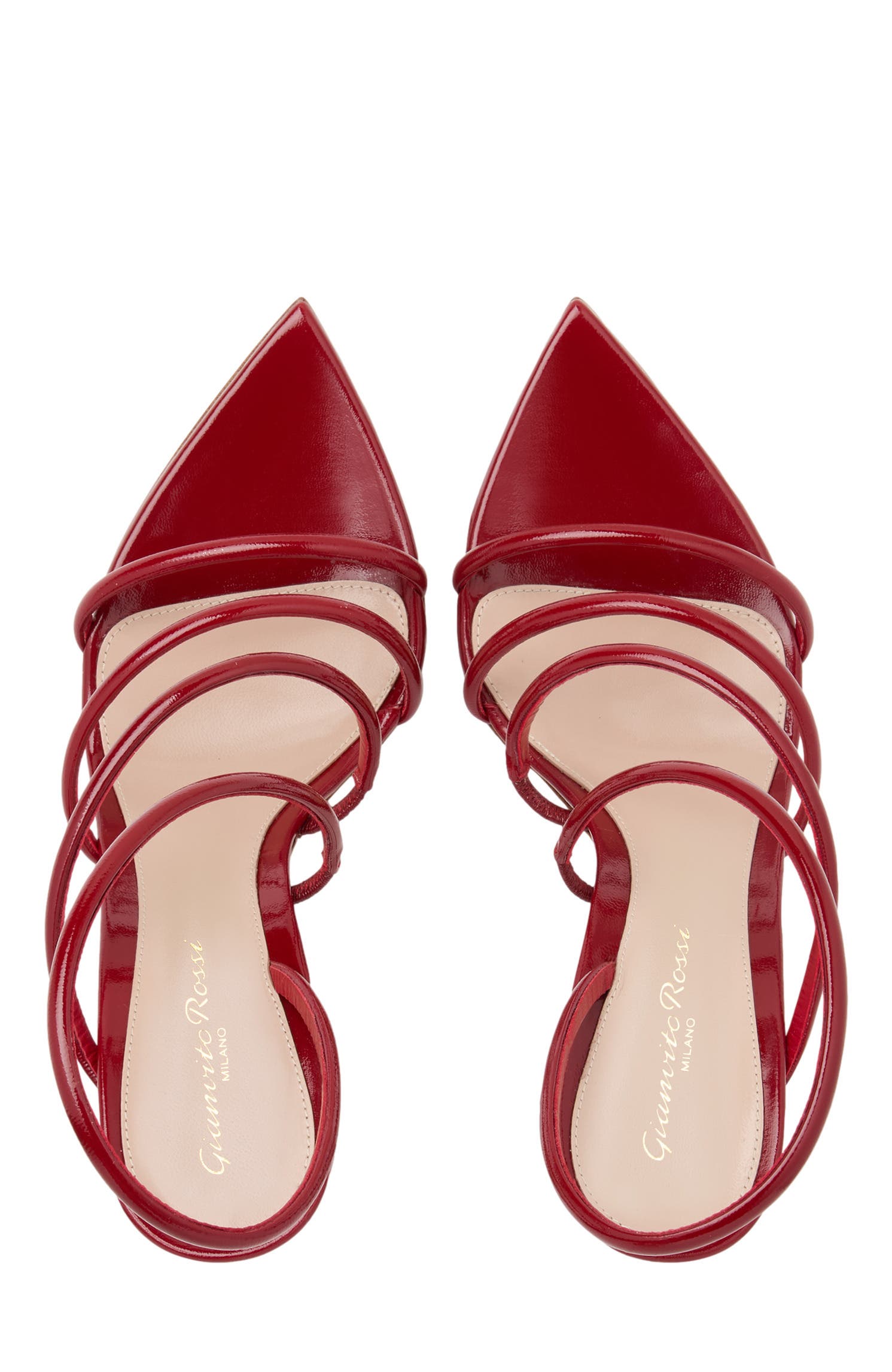 Gianvito Rossi Ettie Sandal, Alternate, color, Red Nappa