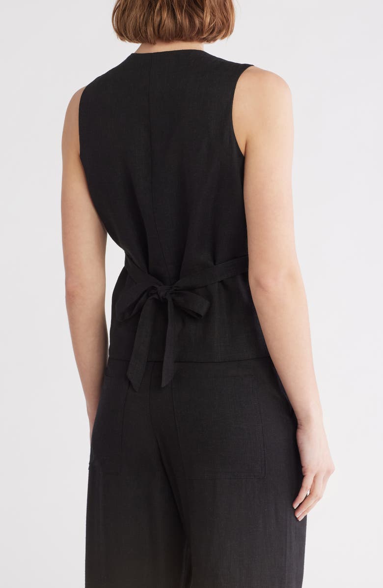 Love By Design April V-Neck Vest, Alternate, color, Black