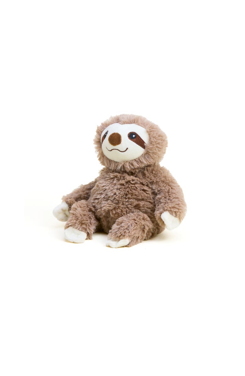 Warmies Sloth Junior Plush Toy, Main, color, Medium Brown