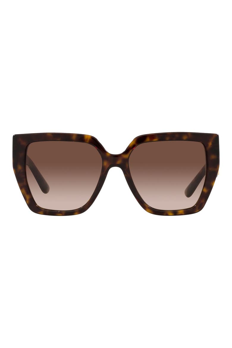 55mm Gradient Square Sunglasses, Main, color, HAVANA