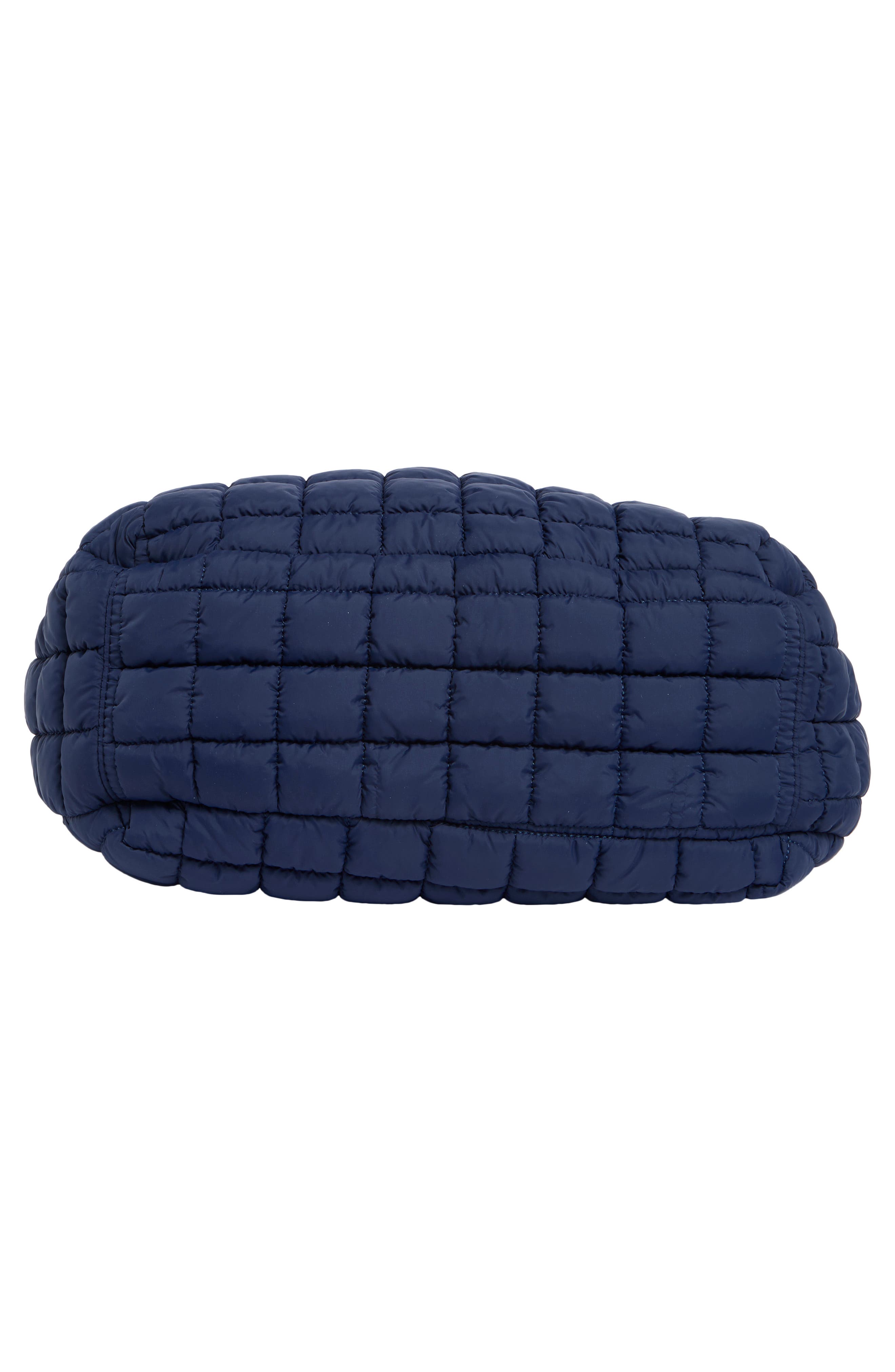 Square Quilt Nylon Hobo Bag, Alternate, color, NAVY