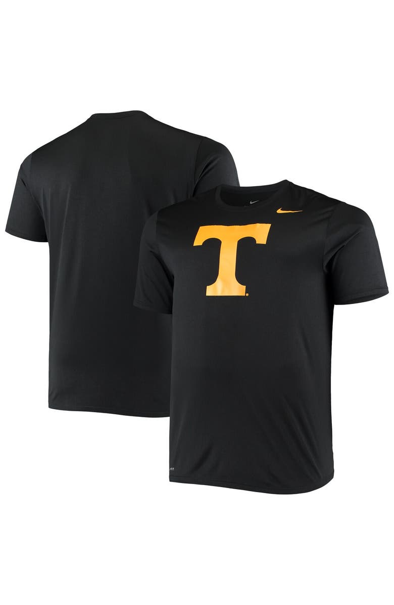 Nike Men's Nike Black Tennessee Volunteers Big & Tall Legend Primary Logo Performance T-Shirt, Main, color, 