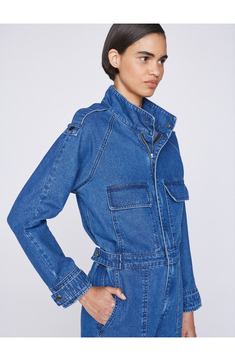 FRAME Cinch Denim Jumpsuit, Alternate, color, 