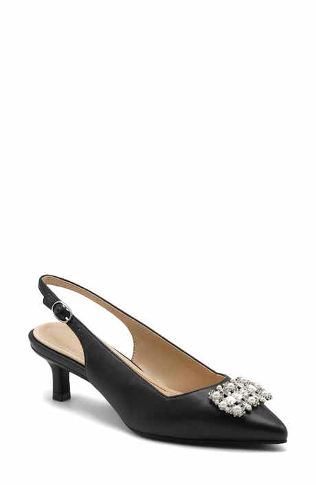 Adrienne Vittadini Savblanc Kitten Heel Slingback Pump