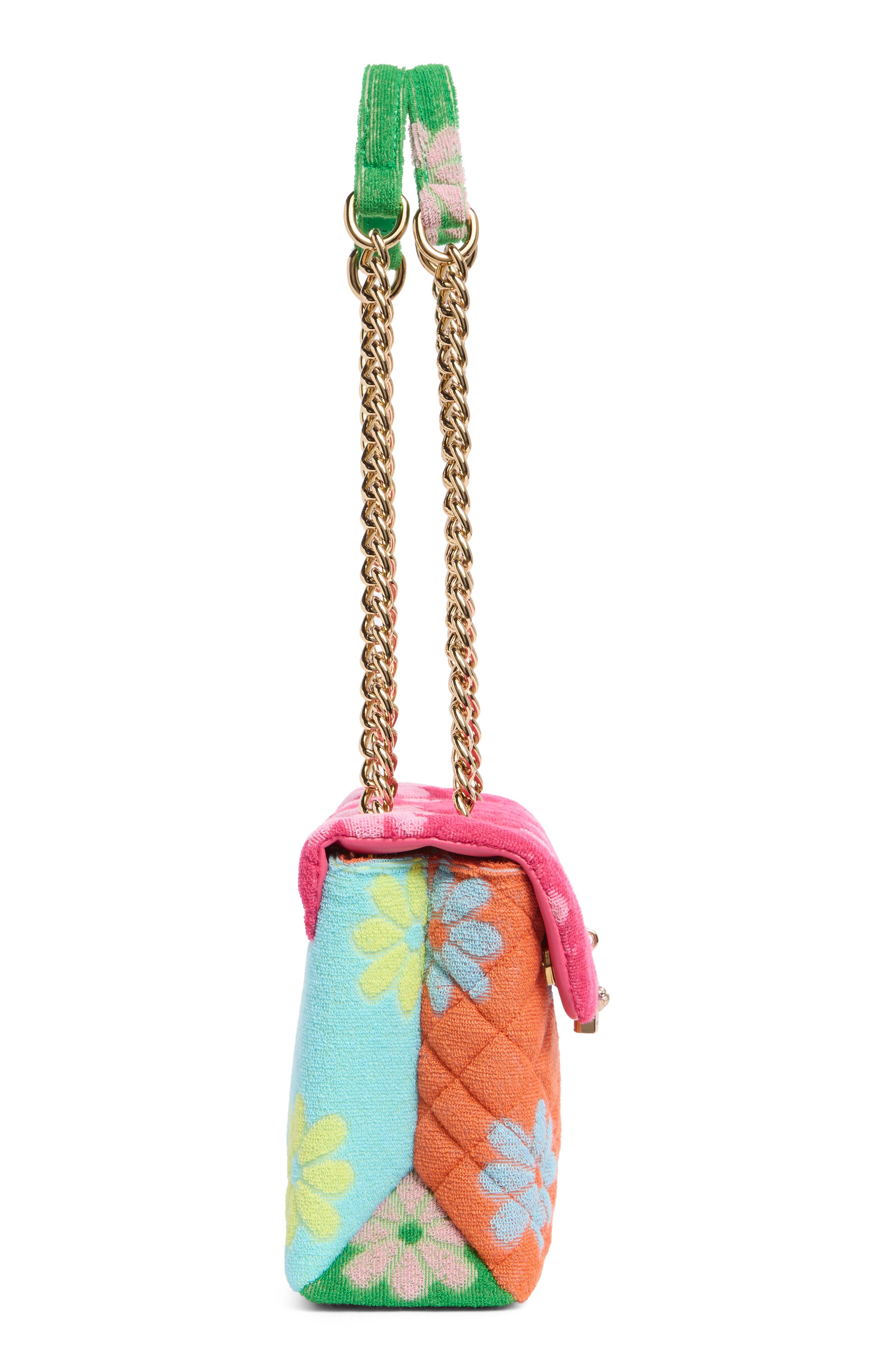 Kurt Geiger London Brixton Floral Shoulder Bag, Alternate, color, Open Pink