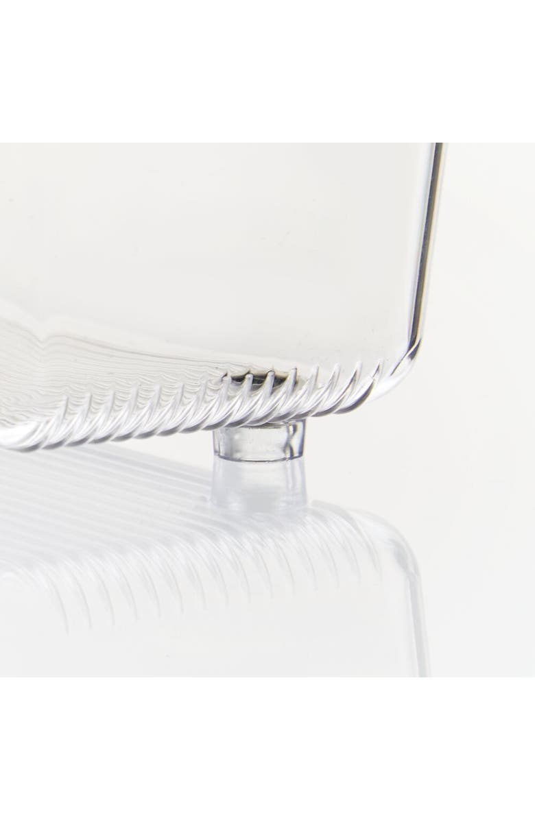 iDesign Drawer Organizer Bins - Set of 6 - Clear, Alternate, color,