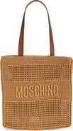 Moschino Logo Woven Shopper Tote
