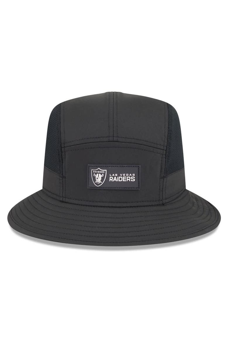 Men's New Era Black Las Vegas Raiders 2025 Sideline  Bucket Hat, Alternate, color, Black