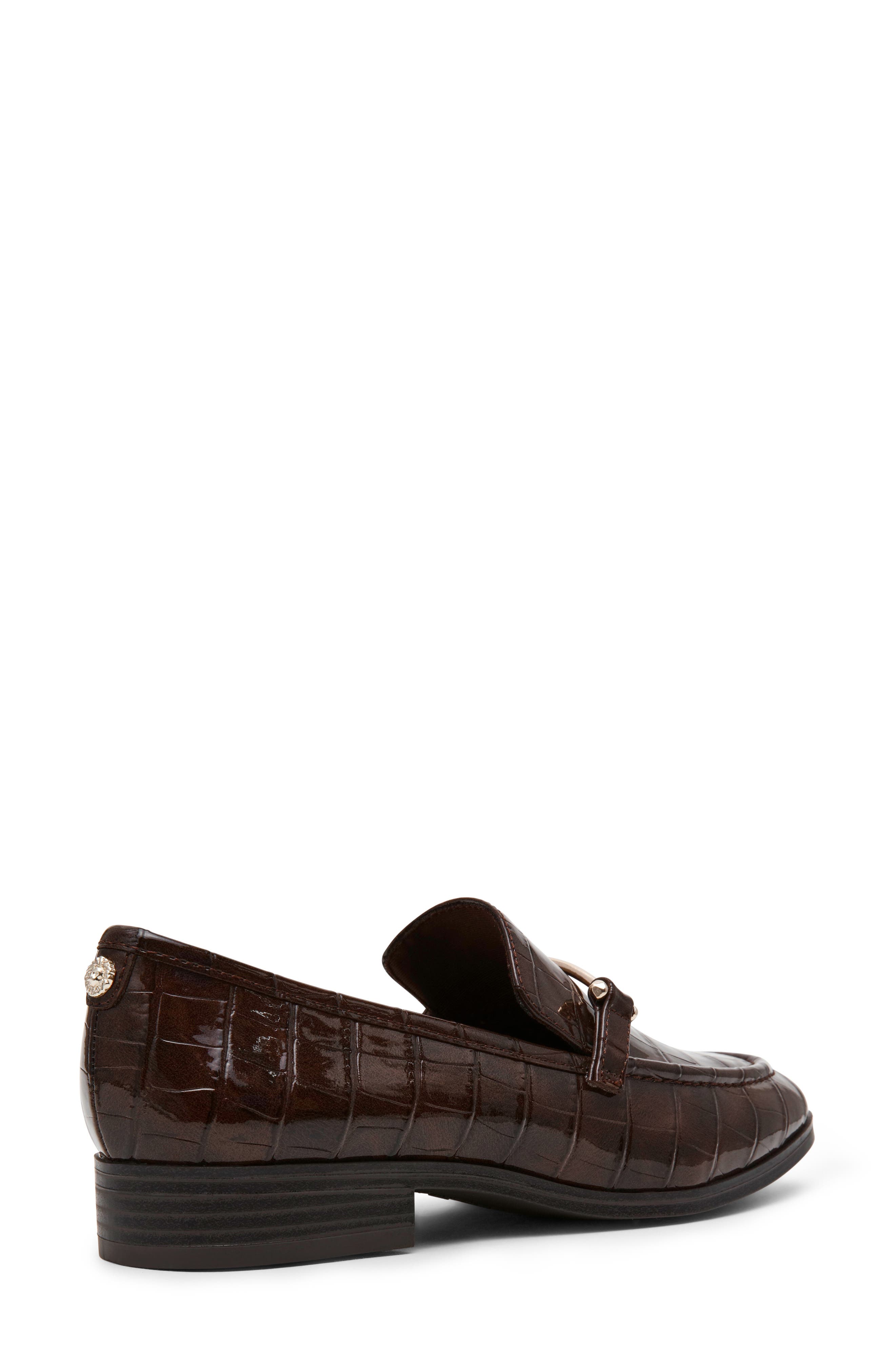 Holden Bit Loafer, Alternate, color, BROWN CROC PU
