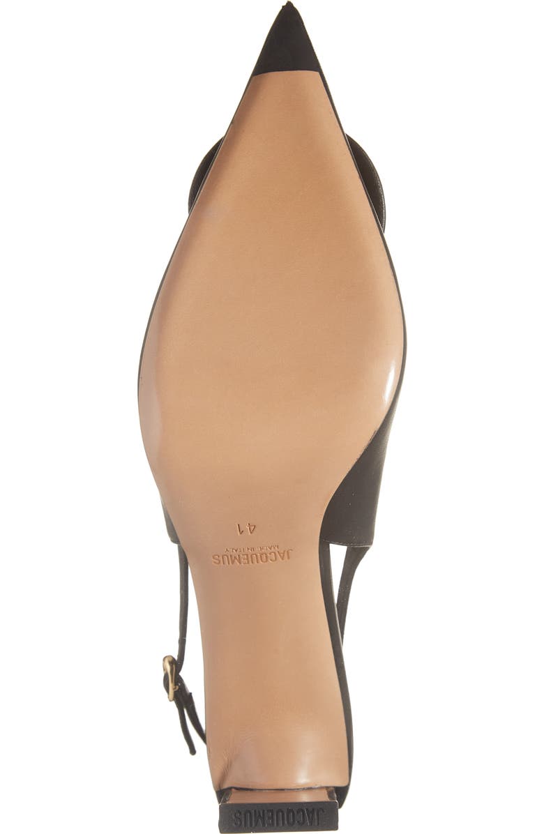 Jacquemus Mismatched Pointed Toe Slingback Pumps, Alternate, color,