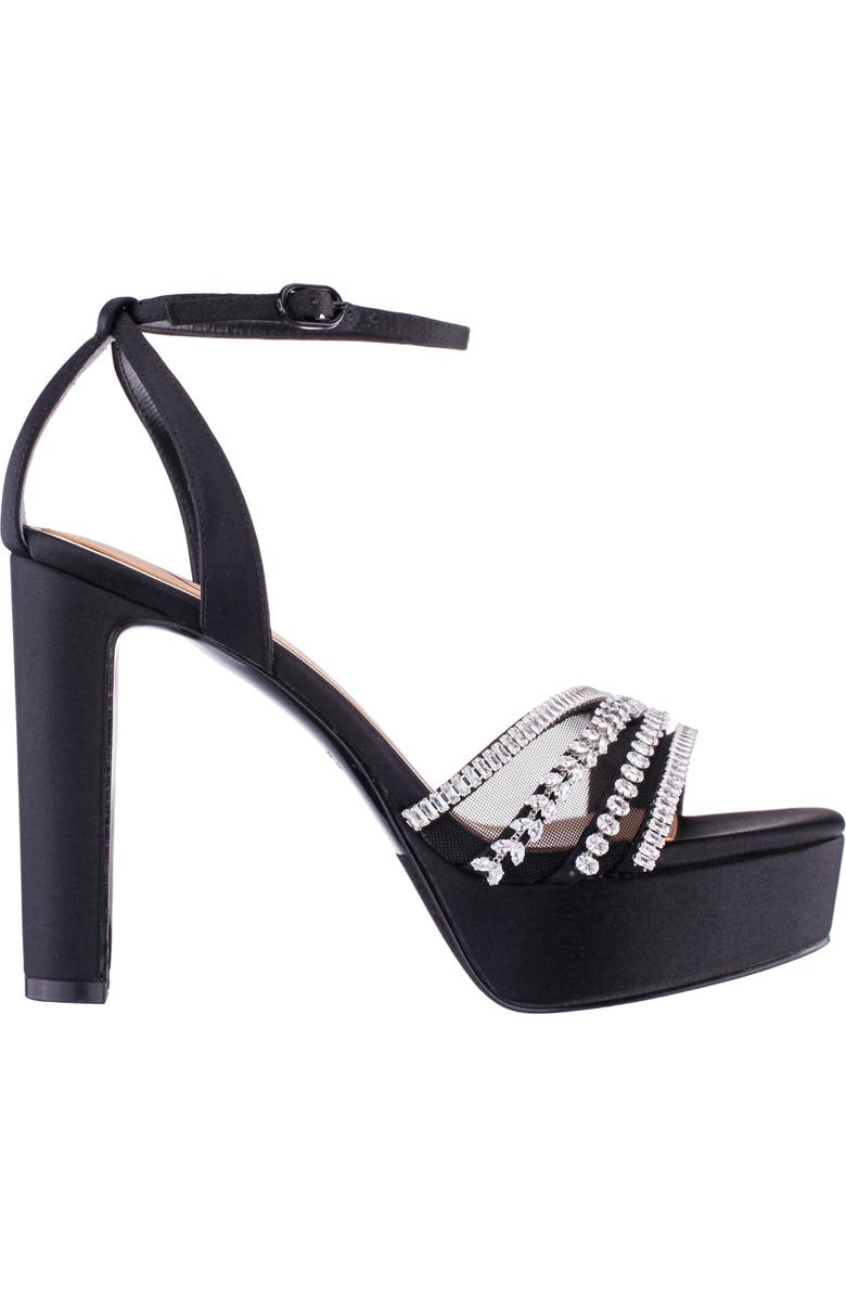 Nina Agitha Ankle Strap Platform Sandal, Alternate, color, Black