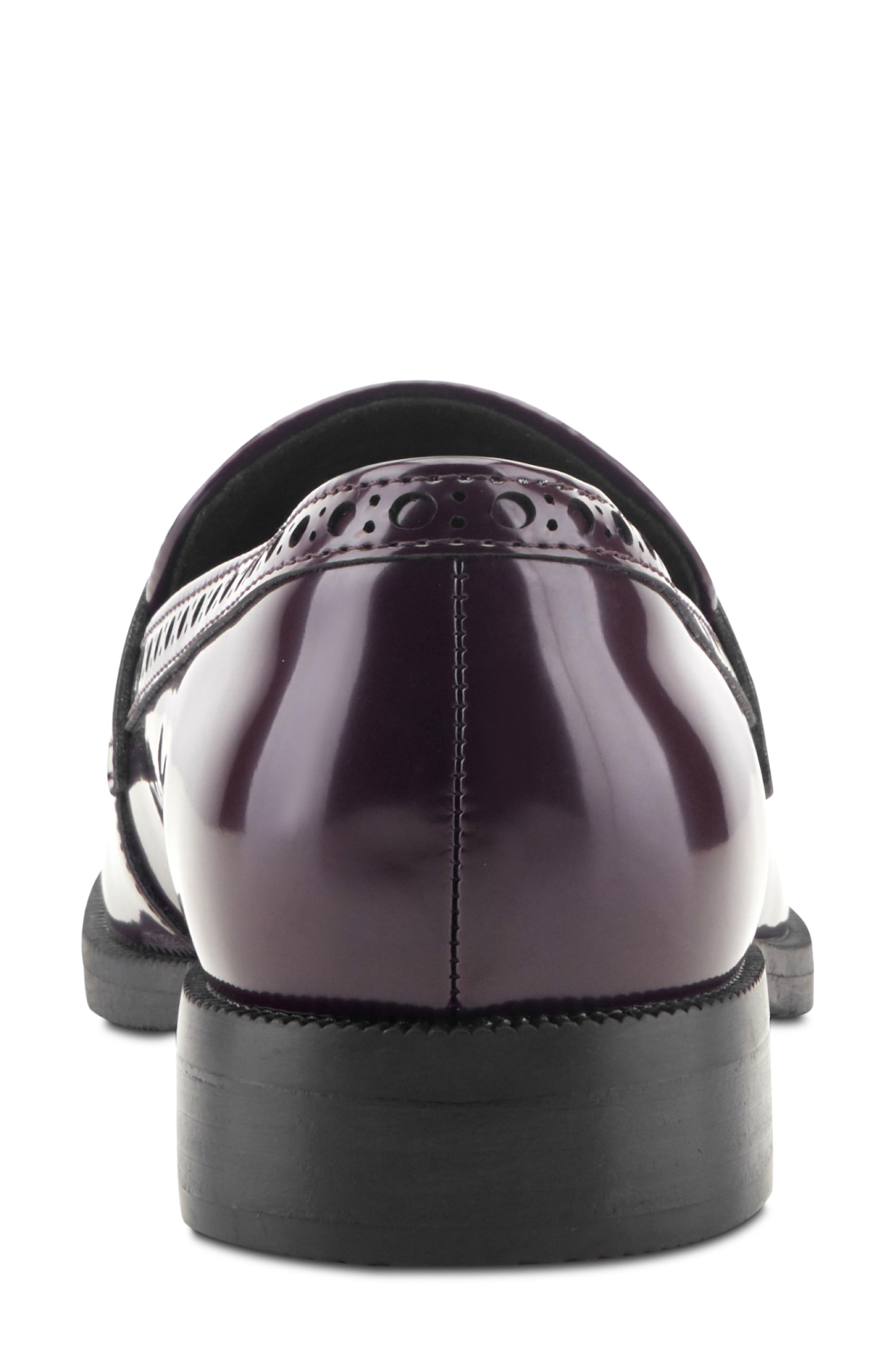 Vianna Faux Leather Loafer, Alternate, color, DARK BLACK CHERRY