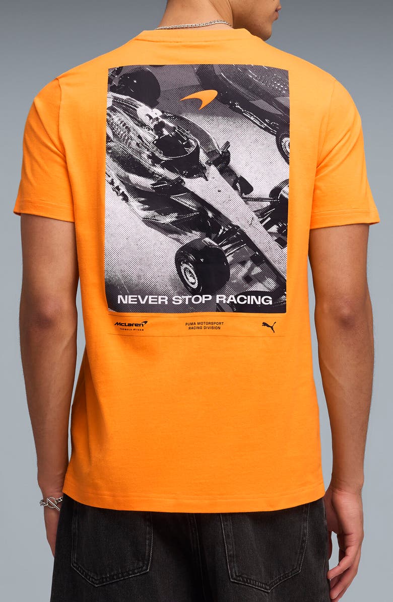 PUMA McLaren Cotton Graphic T-Shirt, Alternate, color, Papaya
