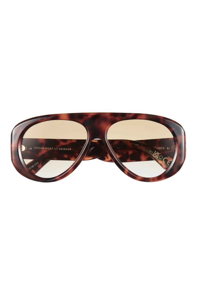 Dream Boat 57mm Gradient Aviator Sunglasses, Main, color, TORT / OCHRE GRAD