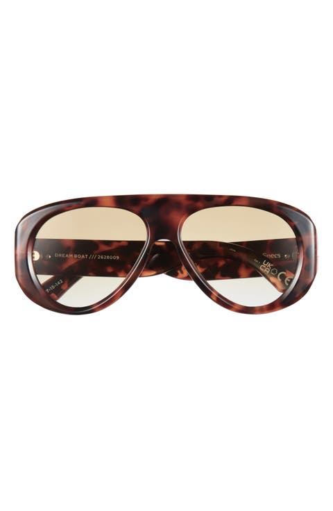 Dream Boat 57mm Gradient Aviator Sunglasses