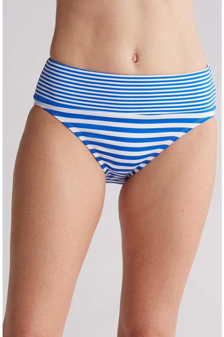 Breaker Bay High Waist Bikini Bottoms, Main, color, BEAMING BLUE