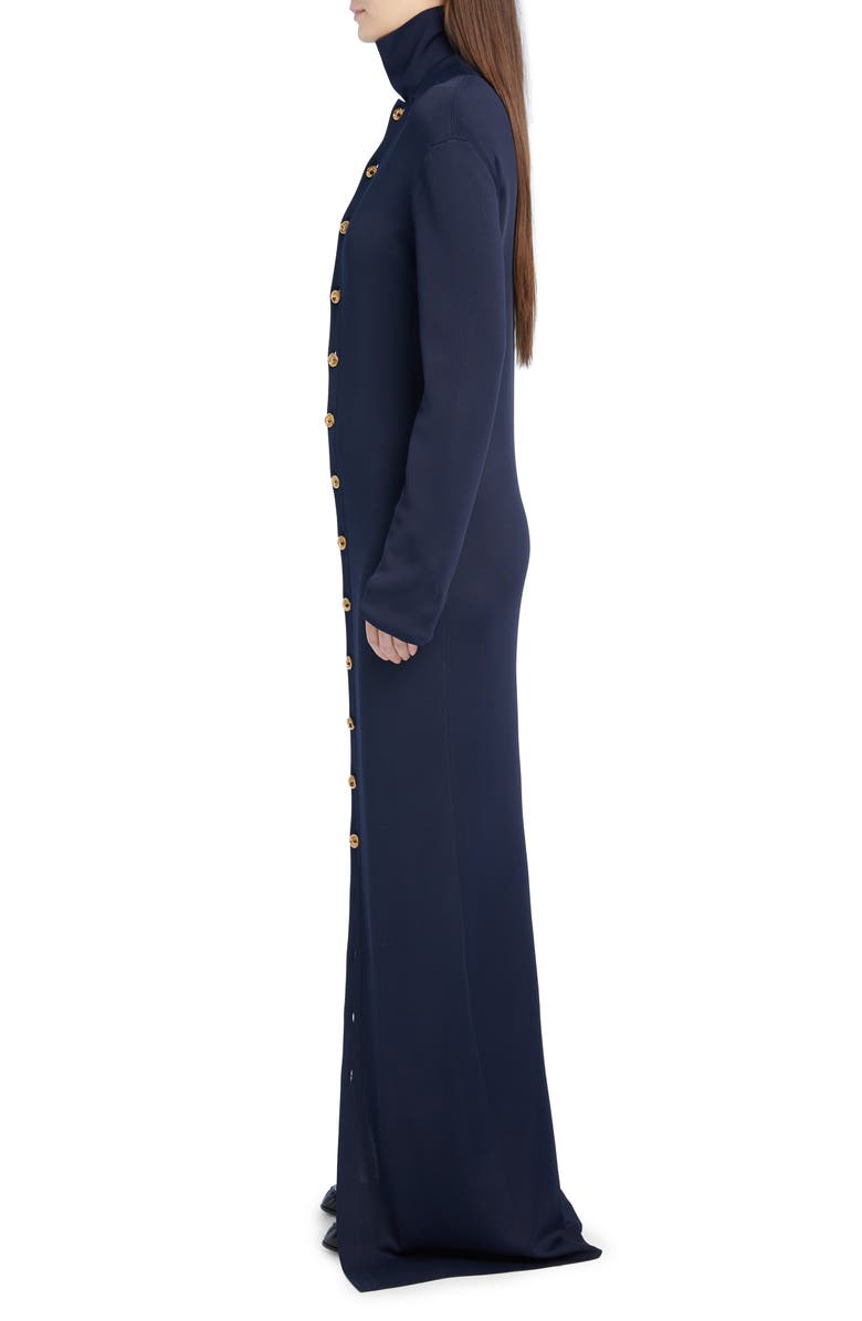 The Row Carmello Slinky Jersey Cardigan Dress, Alternate, color, 