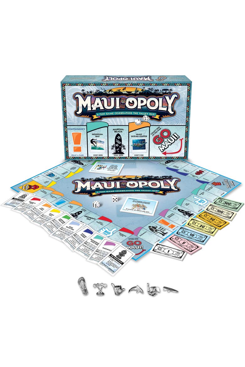Maui Opoly Board Game, Alternate, color, Multicolored