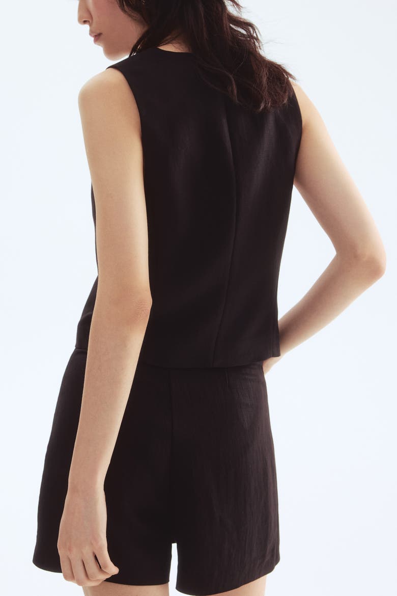Short Waistcoat, Alternate, color, Black