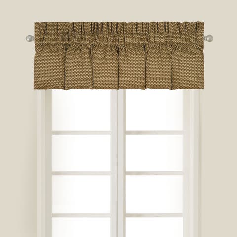 Modesto Brown Cotton Curtain Window Valance