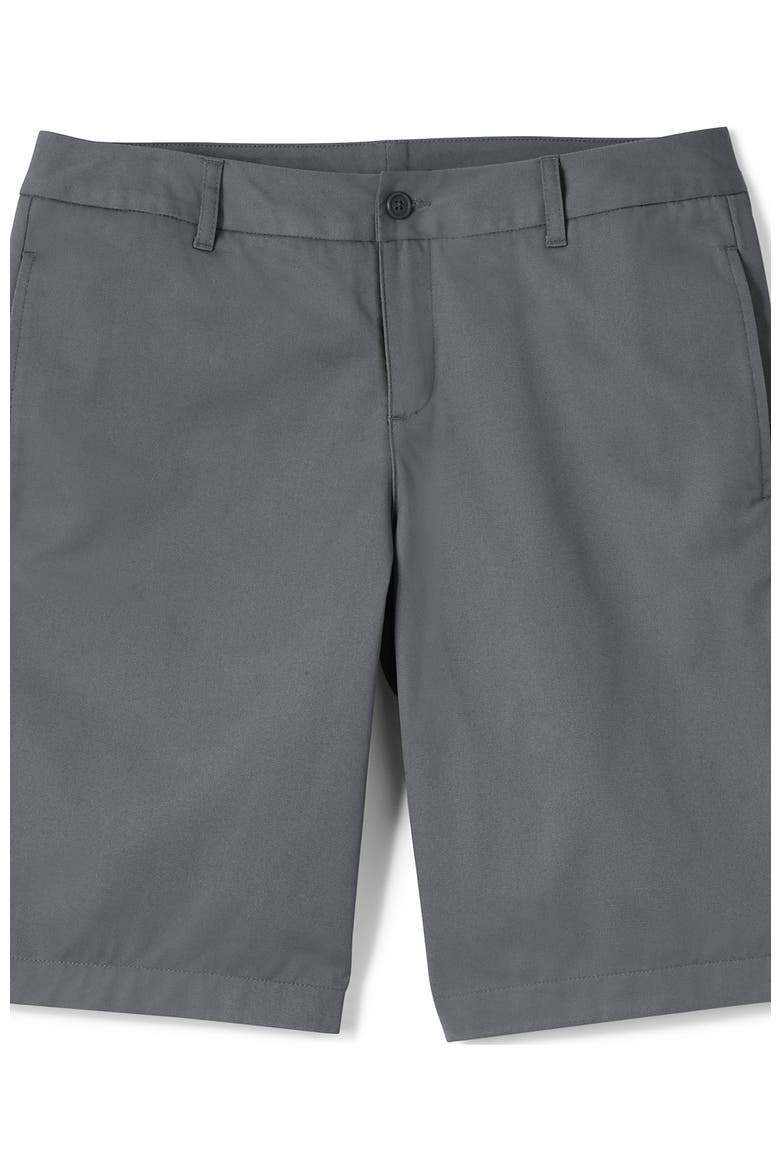 Plus Size Plain Front Blend Chino Shorts, Alternate, color, Arctic Gray
