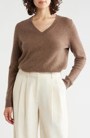 Nordstrom Cashmere V-Neck Sweater