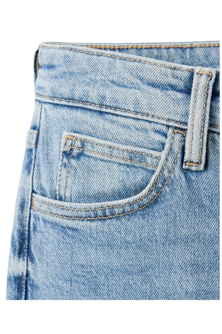 High Waist Ankle Mom Jeans, Alternate, color, LIGHT MEDIUM BLUE