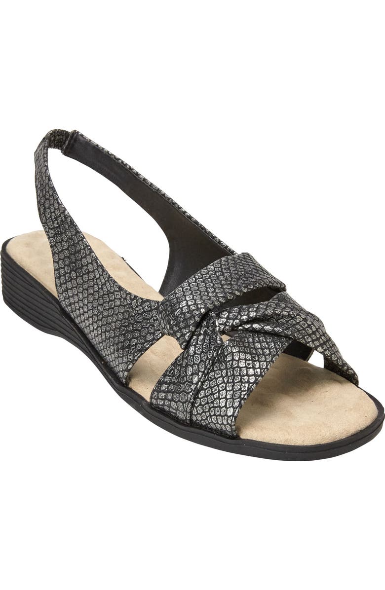 Comfortview The Pearl Sandal, Main, color, Black