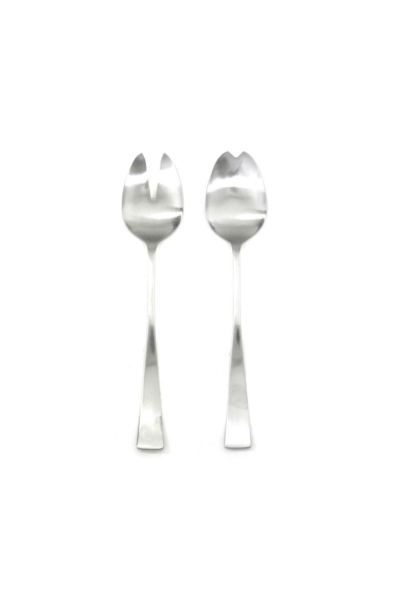 Italia Salad Serving Set - 2 Pieces, Main, color, Ice Silver
