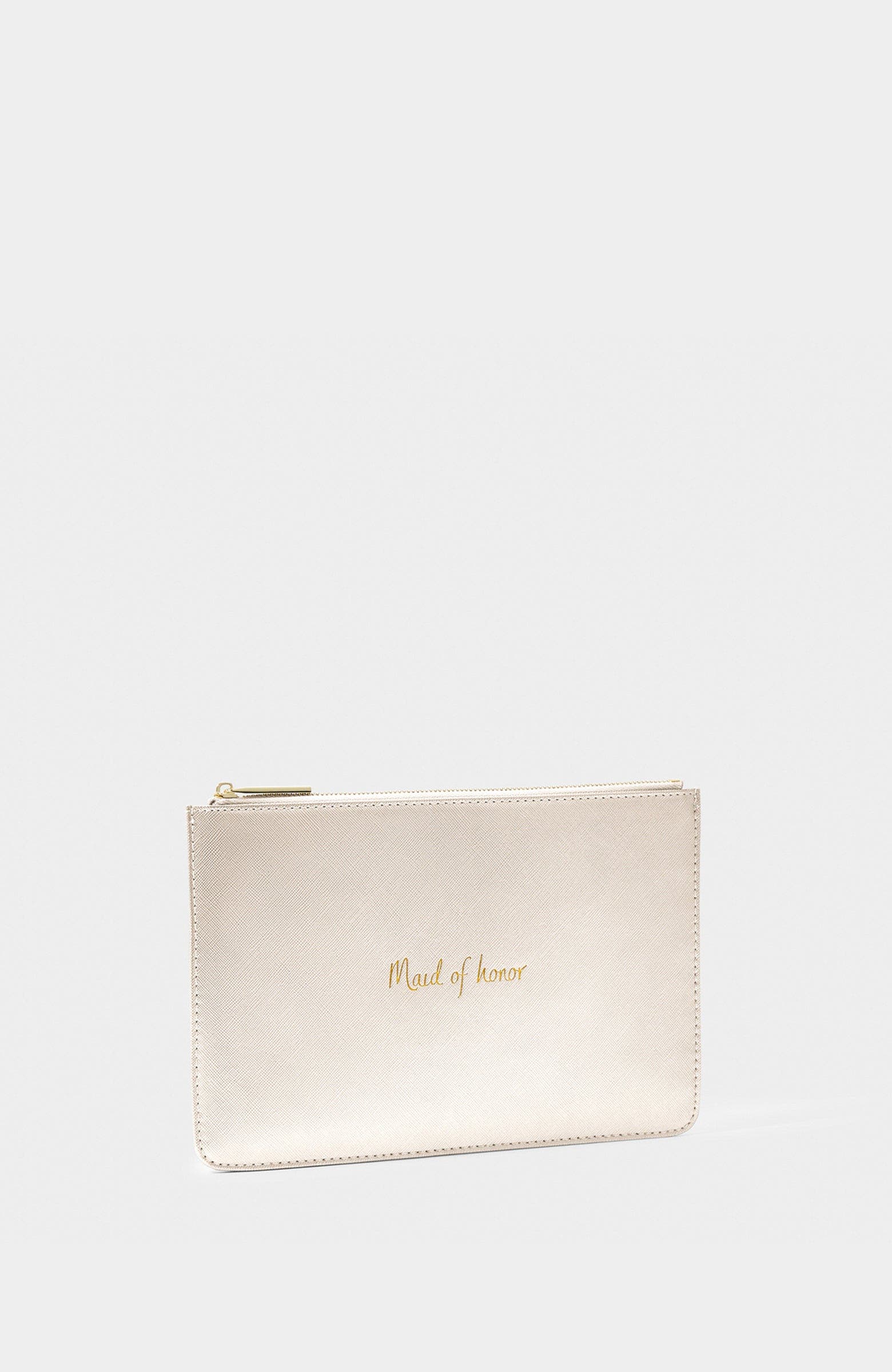 Bridal Perfect Pouch, Main, color, Gold