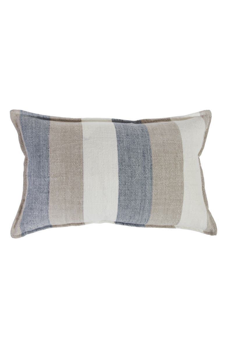 Pom Pom at Home Monterey Linen Accent PIllow, Main, color, Ocean/ Natural