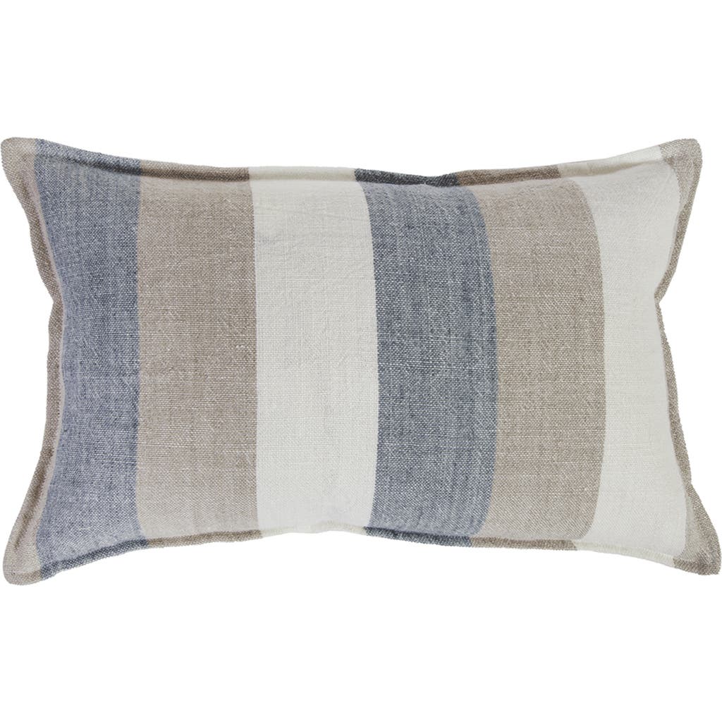 Pom Pom At Home Monterey Tri-color Pillow In Ocean/natural