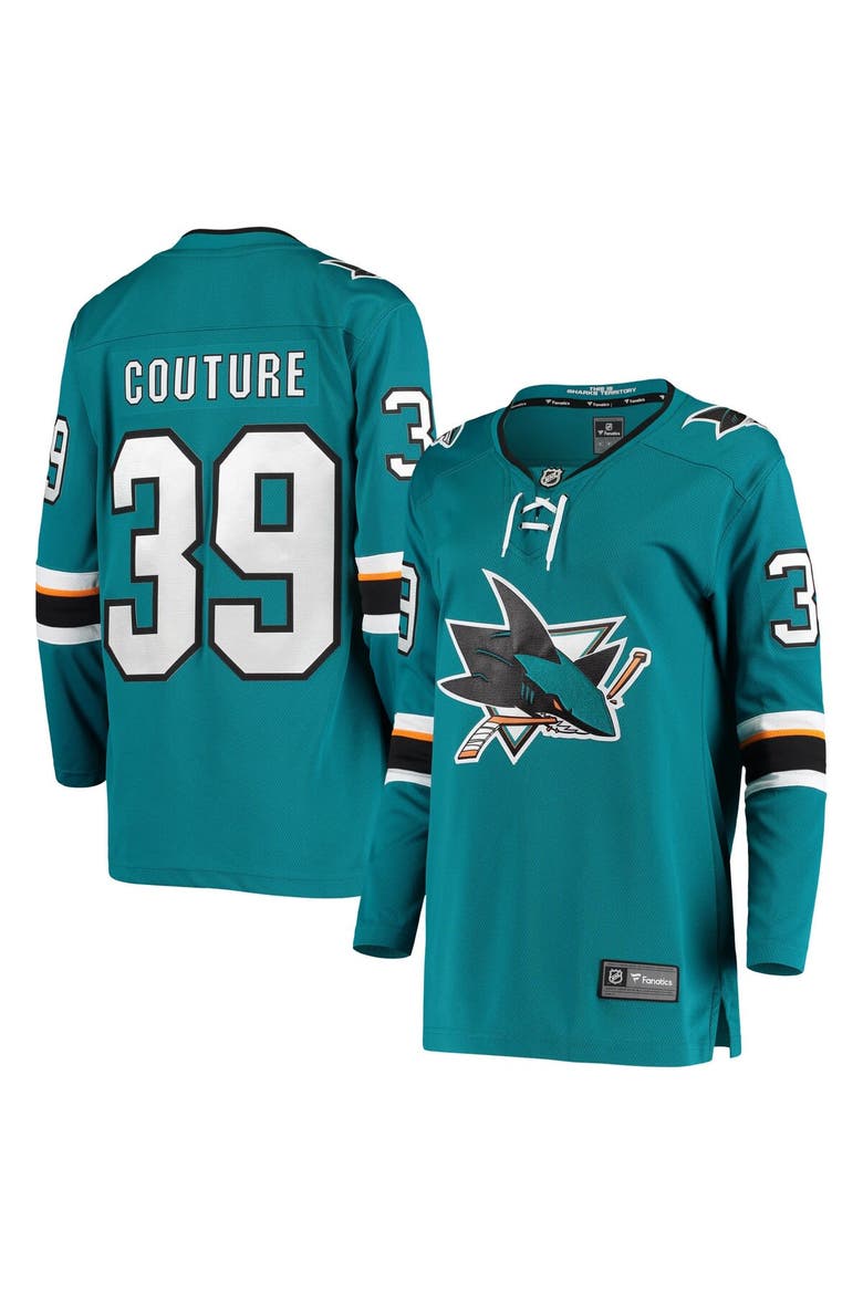 Women's Fanatics Branded Logan Couture Teal San Jose Sharks Breakaway Home Player Jersey, Main, color, Teal