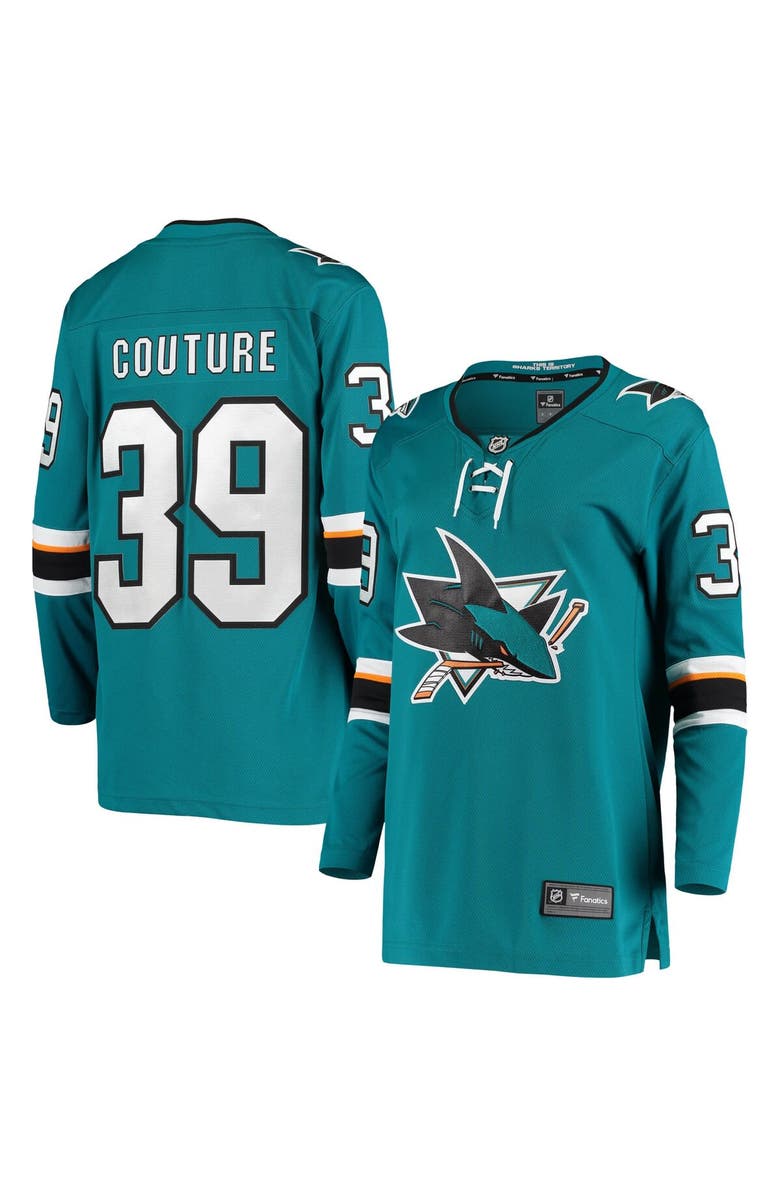 FANATICS Women's Fanatics Branded Logan Couture Teal San Jose Sharks Breakaway Home Player Jersey, Main, color, Teal