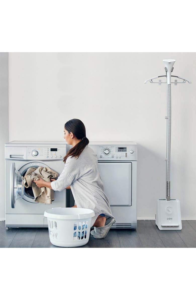 PURE ENRICHMENT PureSteam Pro Garment 4 Steam Level Steamer, Main, color, White