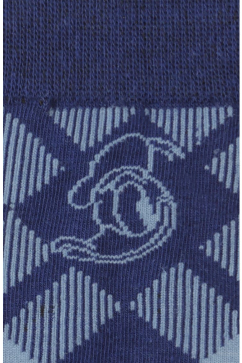 Donald Duck Plaid Crew Socks & Lapel Pin Set, Alternate, color, BLUE MULTI