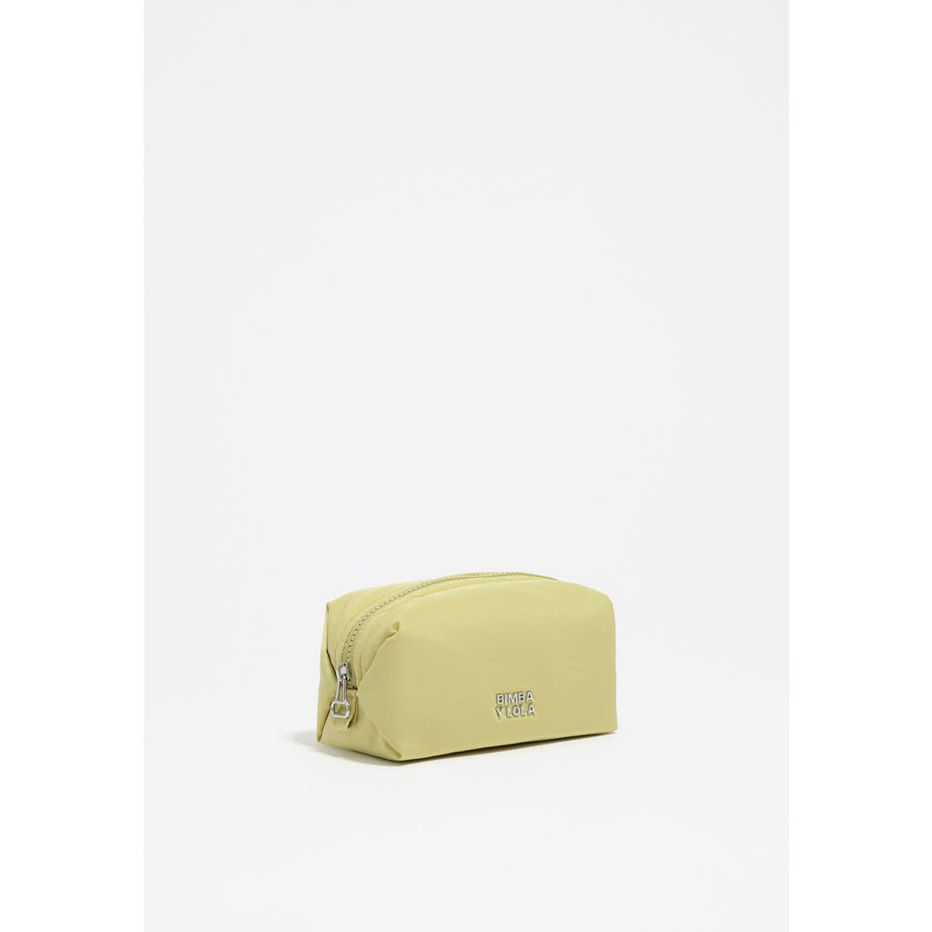 Bimba Y Lola Small Nylon Make-up Case In Green