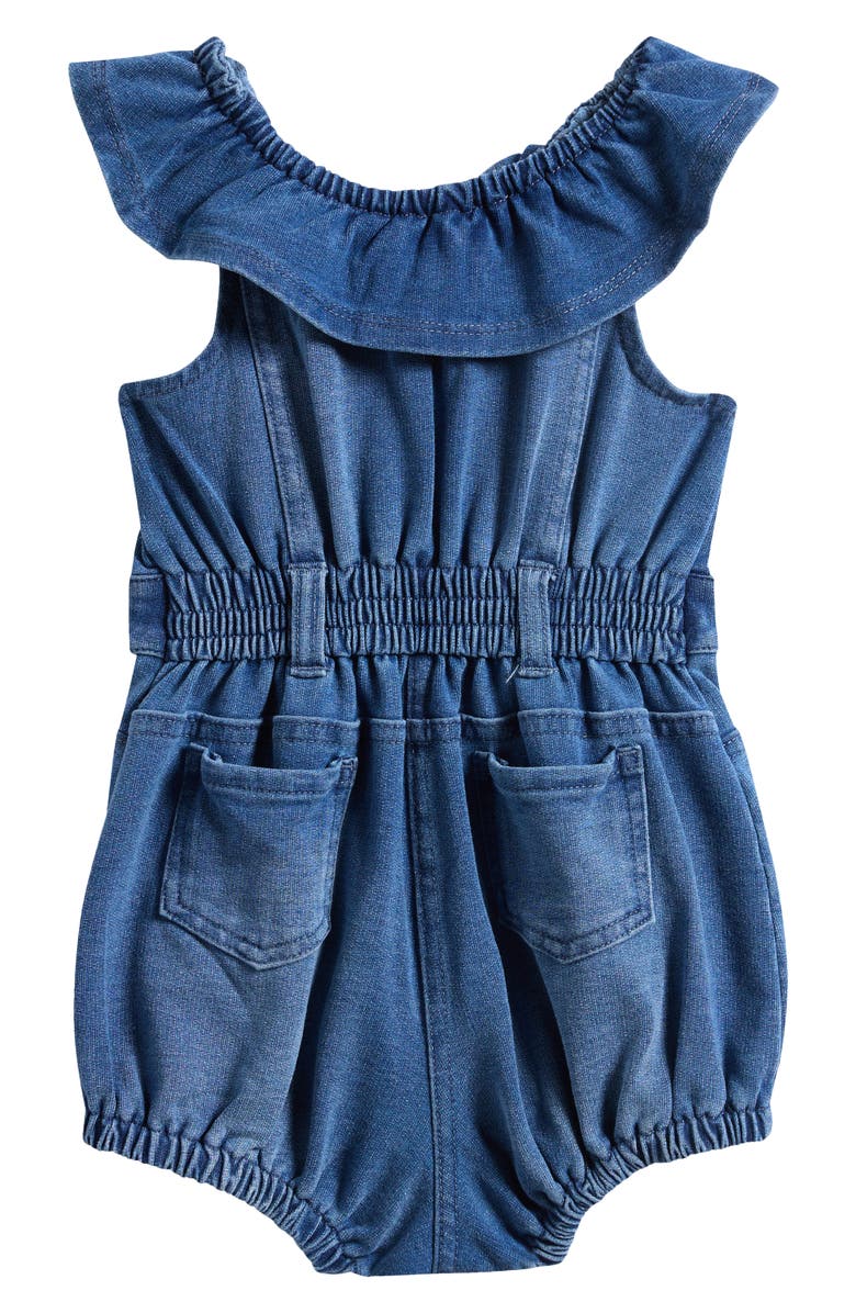Habitual Kids Ruffle Romper, Alternate, color, Indigo