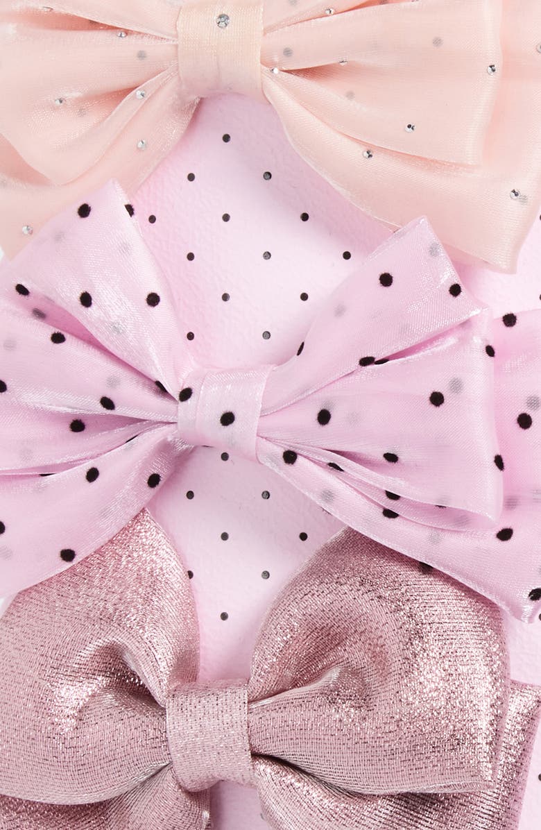 Capelli New York Kids' Assorted 6-Pack Hair Bows, Alternate, color, Pink Pale Multi