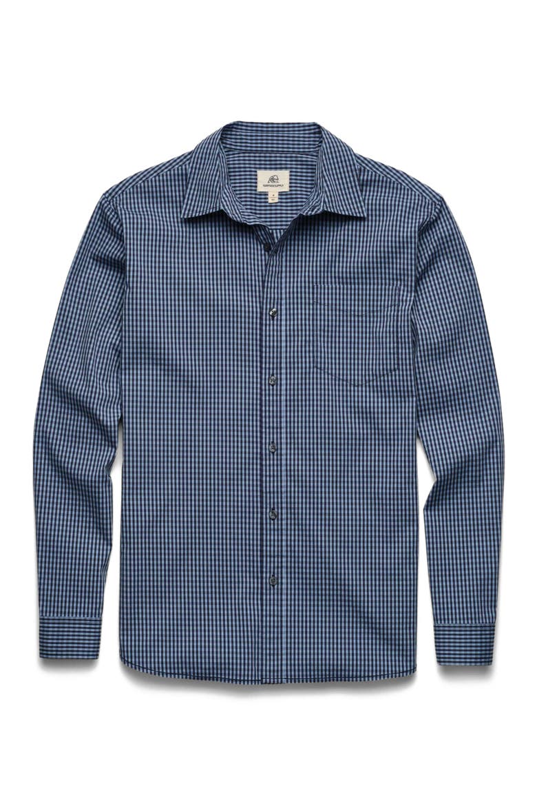 Brian Gingham Shirt, Main, color, Blue Check Combo