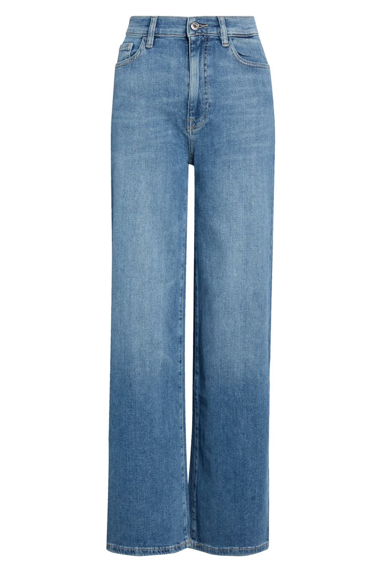 High Waist Wide Leg Jeans, Alternate, color, BLUE MIST