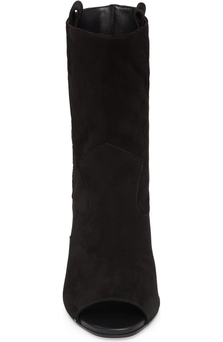 Balmain Clea Logo Embossed Bootie, Alternate, color,