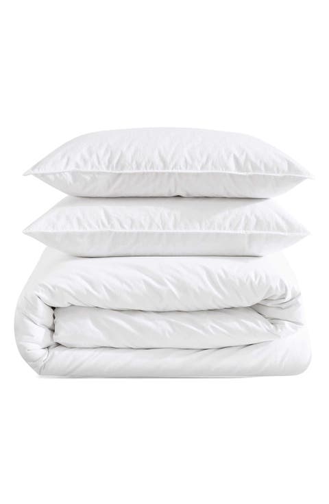 Washed Percale Comforter 
Sham Set