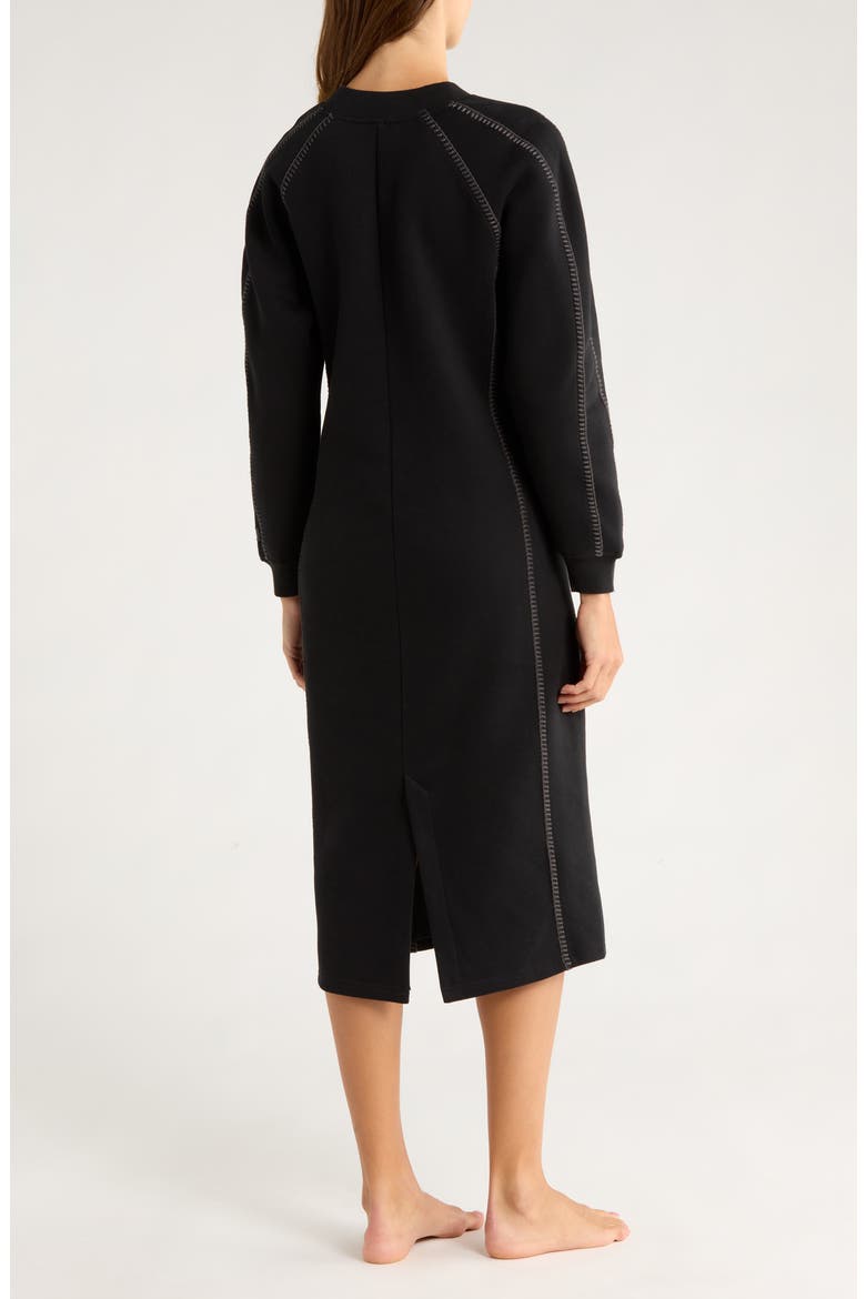 Classic Long Sleeve Nightgown, Alternate, color, BLACK