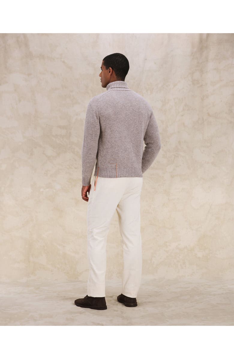 Fortela Mallory Merino Wool High Neck Sweater, Alternate, color, Taupe