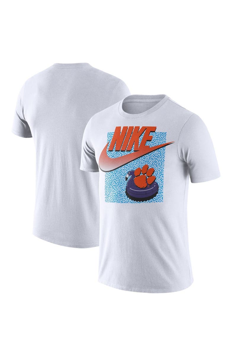 Nike Men's Nike White Clemson Tigers Swoosh Spring Break T-Shirt, Main, color, White