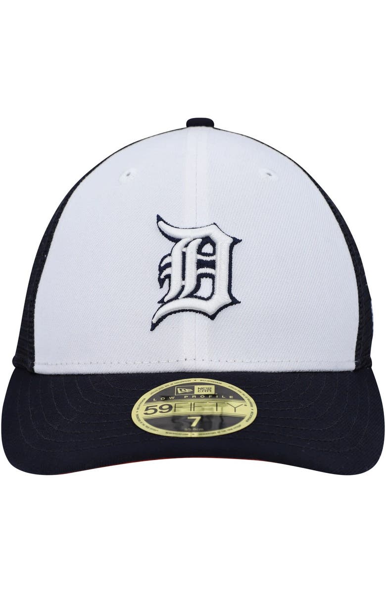 New Era Men's New Era White/Navy Detroit Tigers 2023 On-Field Batting Practice Low Profile 59FIFTY Fitted Hat, Alternate, color, White